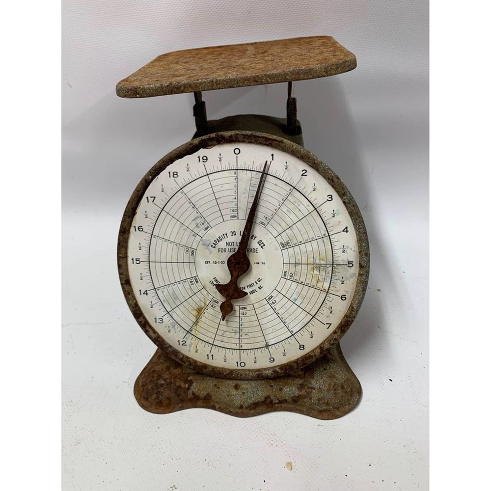 Vintage 1940's Liberty Parcel Post Scale Triner Steel Scale Shipping